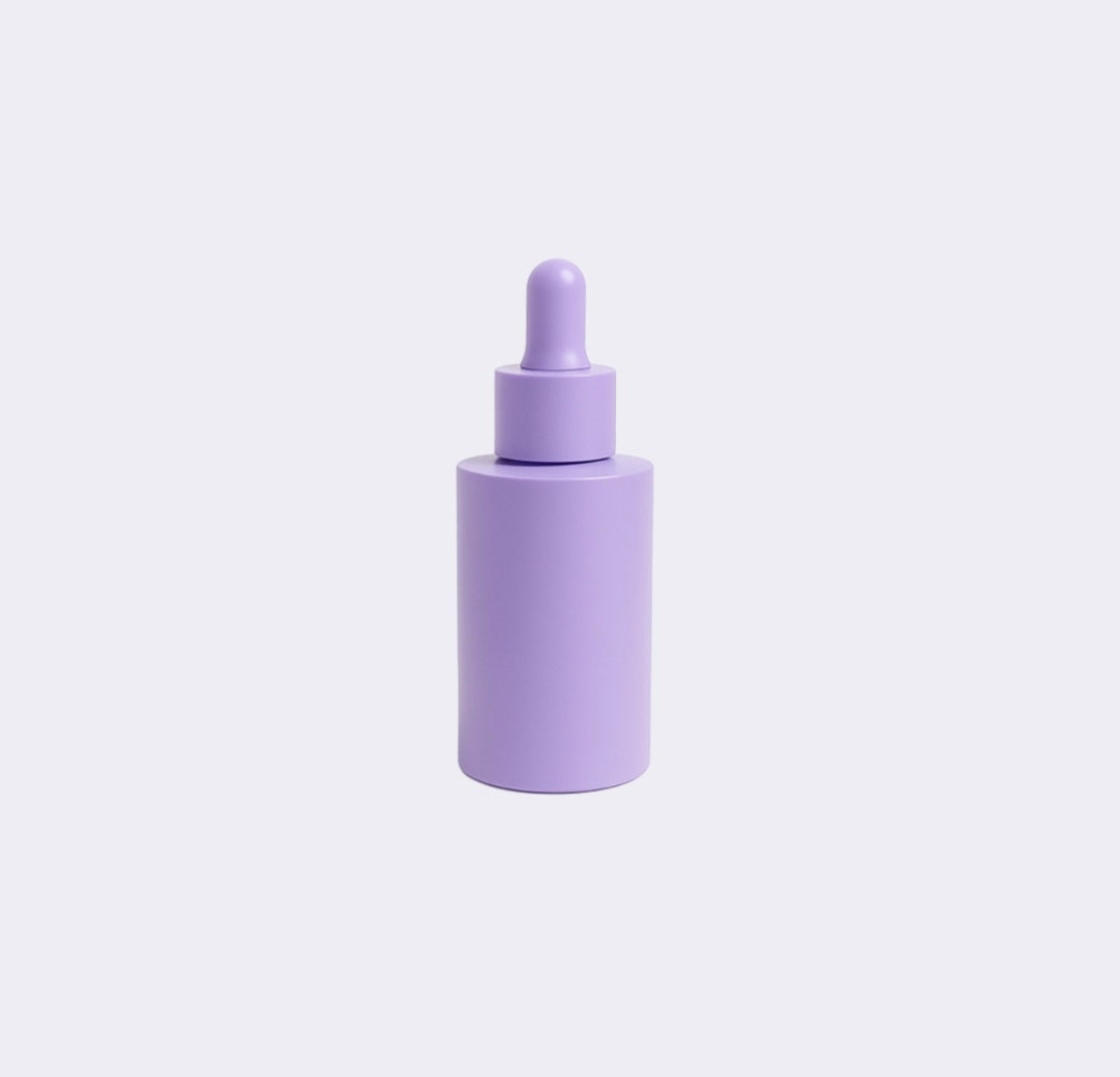 30ml Frosted Purple Glass Serum Bottle
