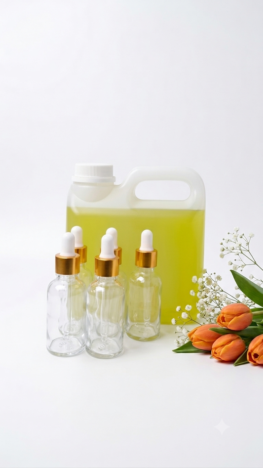 1L Glow Serum with 30 glass serum bottles